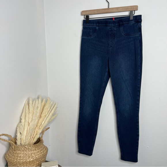 Spanx Jean-ish Ankle Leggings Pull-On Denim with Slimming Tummy Control Size M - Picture 5 of 15